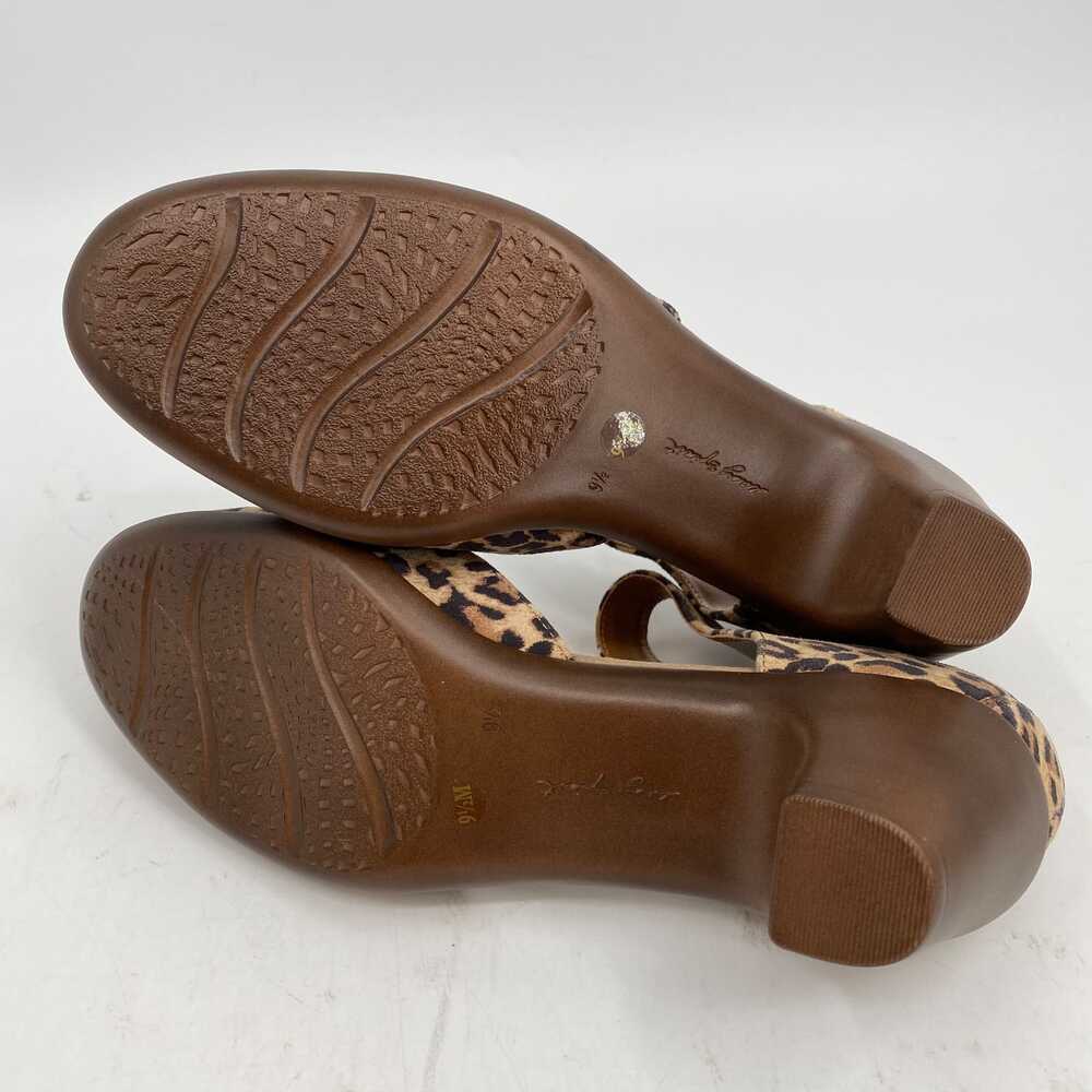Easy Spirit Brown Tan Leopard Print Ankle Strap Heels | Women’s 9.5 - Picture 8 of 9
